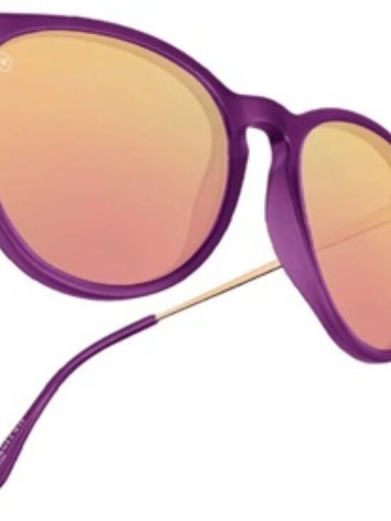 Knockaround Women\'s Mary Janes Velvet Royale/Rose Gold Polarized Sunglasses, New